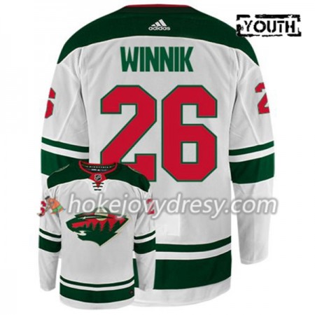 Dětské Hokejový Dres Minnesota Wild DANIEL WINNIK 26 Adidas Bílá Authentic